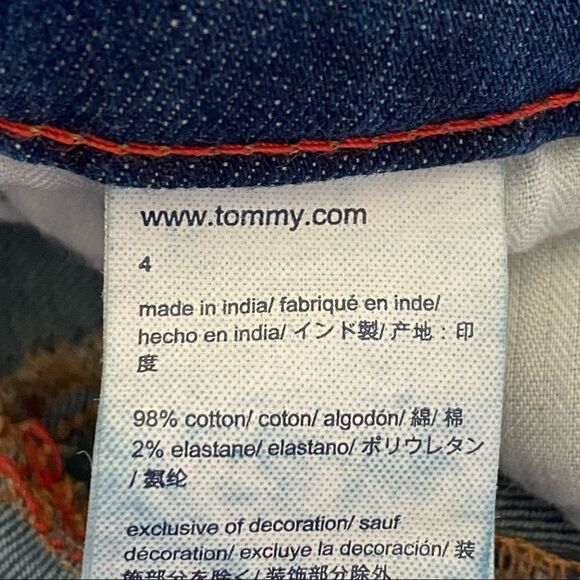 Tommy Hilfiger Shorts Retro Roll Hem Stretch Denim 4 Summer - Picture 11 of 13